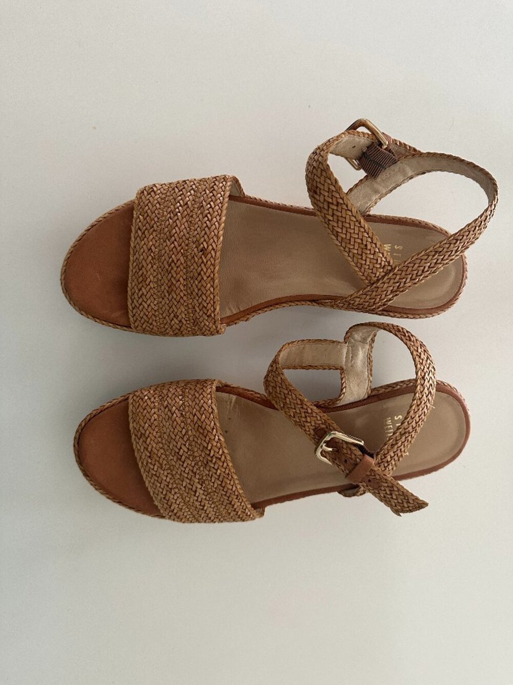 Stuart Weitzman Barbados Raffia Wedges  - Size 7M - Picture 2 of 9